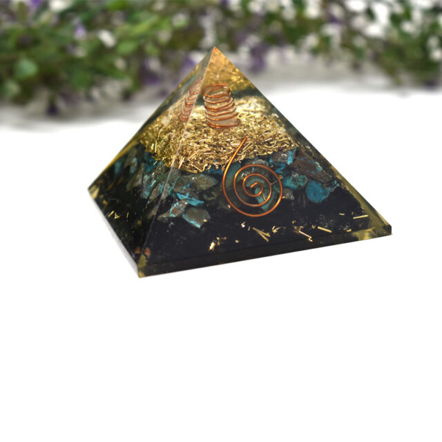Chrysocolla Orgone Pyramid 2