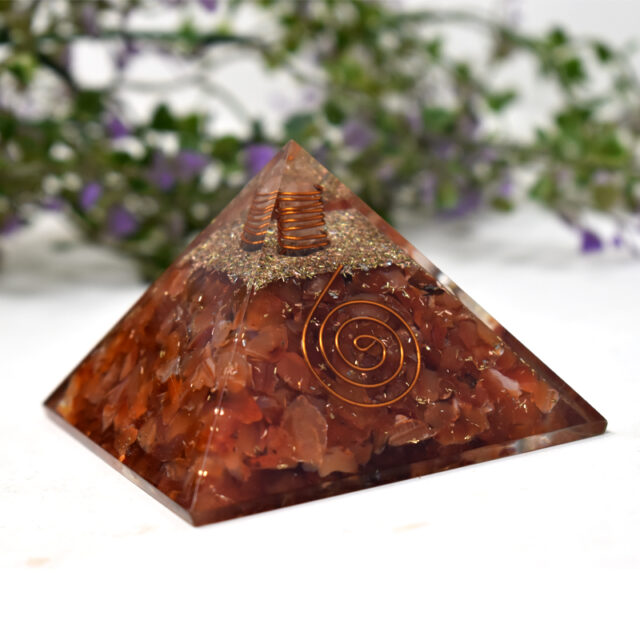 Red Carnelian Orgone Pyramid 1
